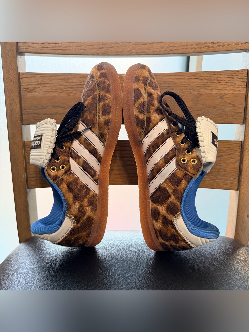 Wales Bonner x adidas Samba Pony 'Leopard' sneakers ax 9.5 for men - Picture 6 of 11